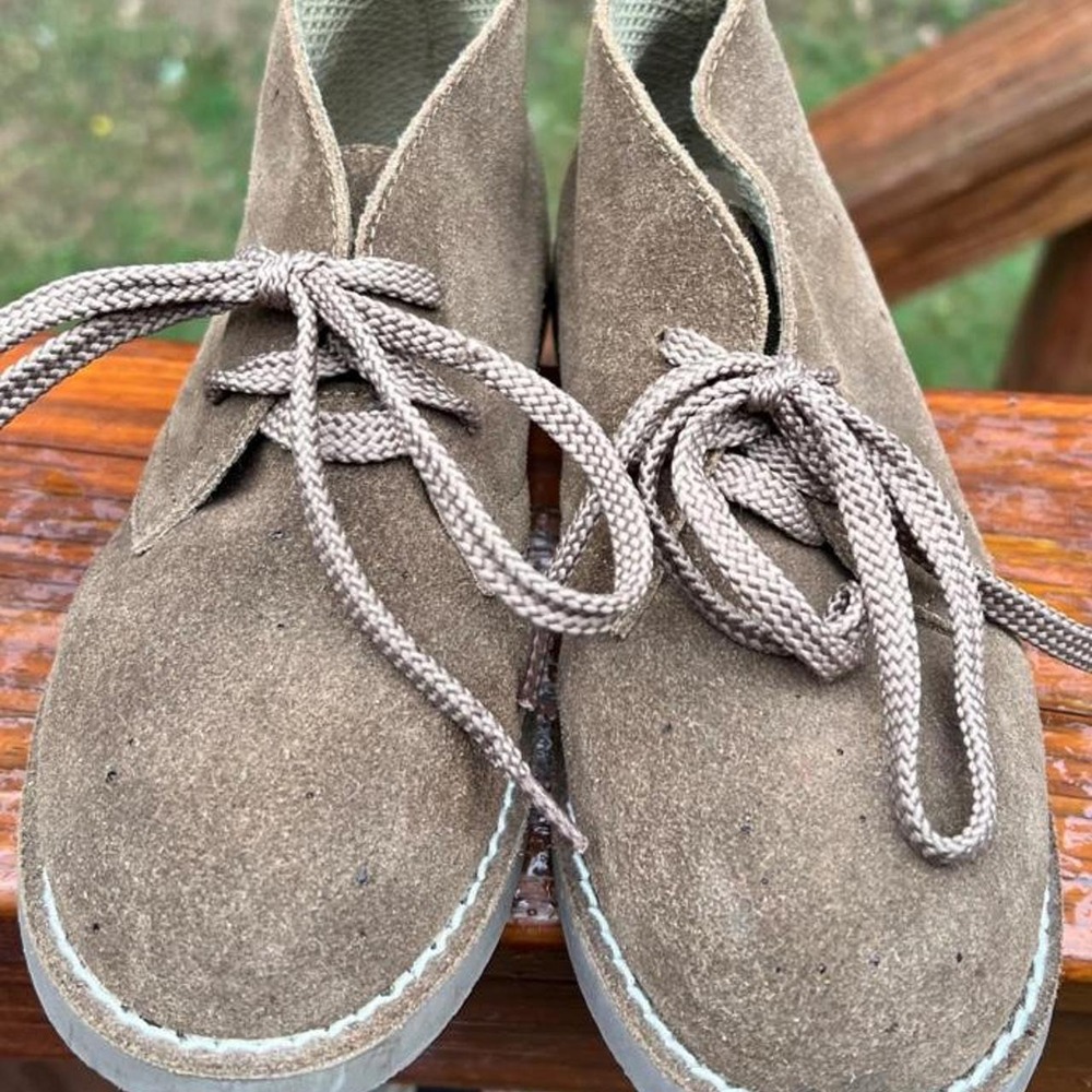 CrewCuts by J. Crew Boys 2 Chukka Boots Brown Suede Lace Up Ankle Desert Boots